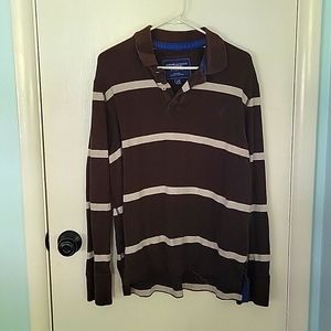 American eagle long sleeve brown shirt